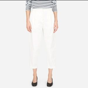 Everlane Slouchy Chinos in white, size 00